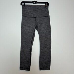 Lululemon Wunder Under‎ High Rise Patterned Crop Leggings